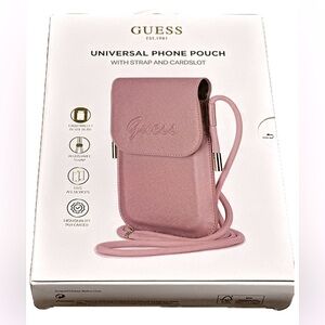 GUESS - UNIVERSAL PHONE POUCH
WITH STRAP AND CARDSLOT